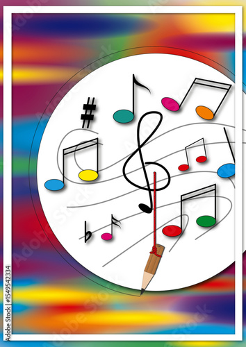 Layout Musik heiter