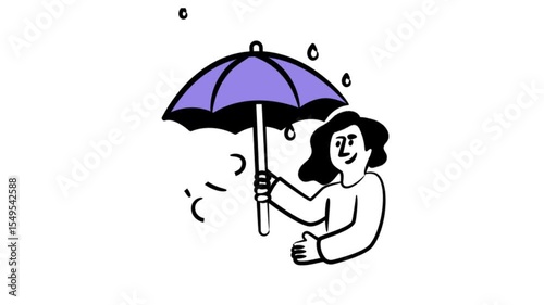 Umbrella  Animation MP4 File