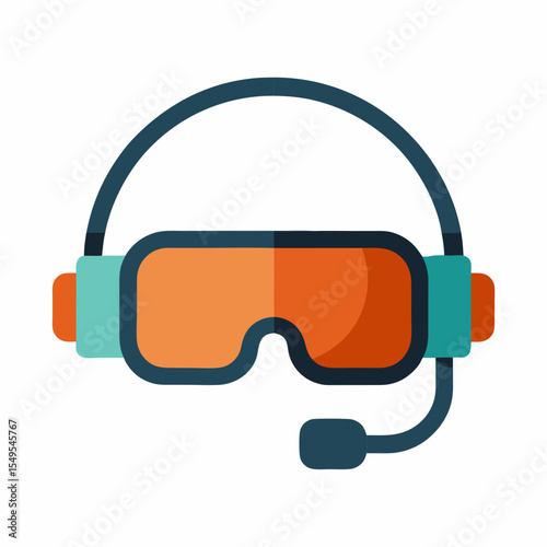 headphones on white background