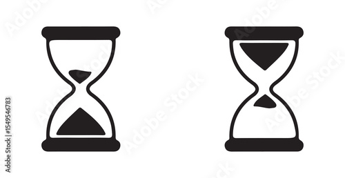vector illustration of hourglass