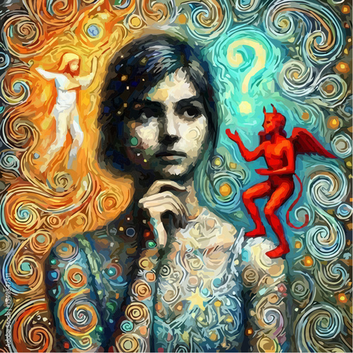 digital art of the battle between good and evil in the human mind 30