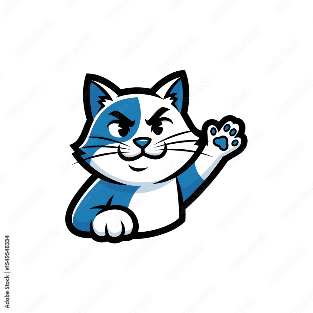 Obraz premium Cartoon cat character design