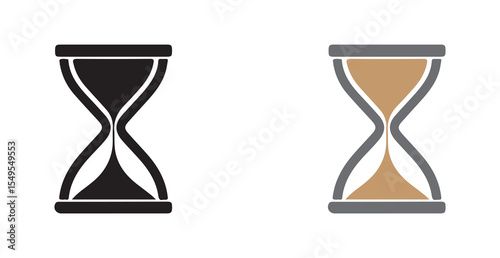 vector illustration of hourglass