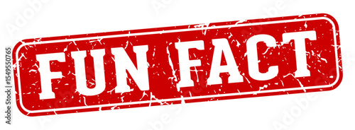 fun fact rectangular sign. fun fact stamp