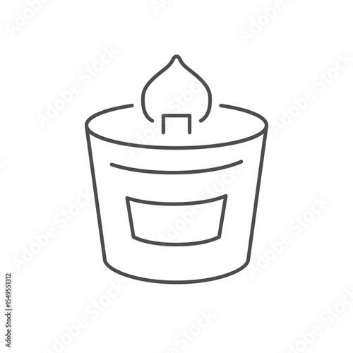 Candle with wood wick icon