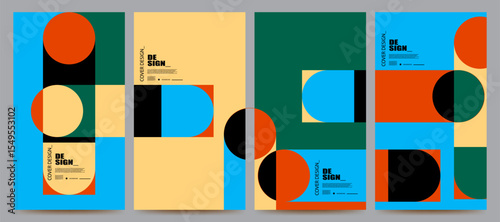 background design template set trendy
