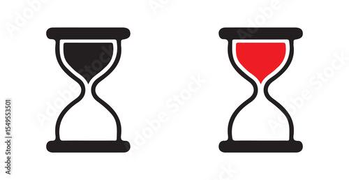 hourglass vector illustration