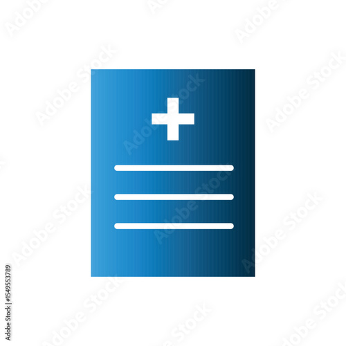 Medical Report icon template