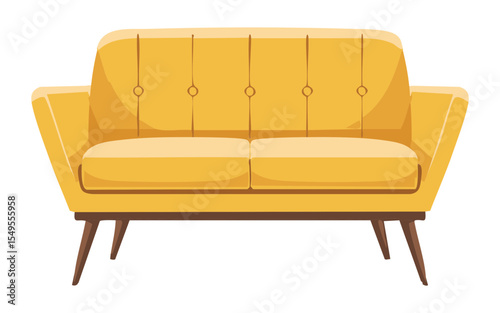 Classic Mustard Yellow Sofa Design