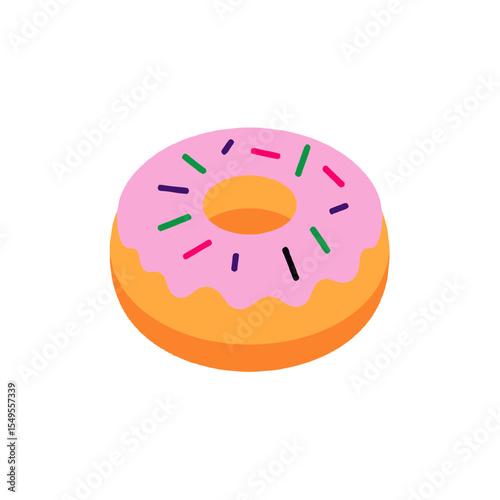 donut isolated on white background