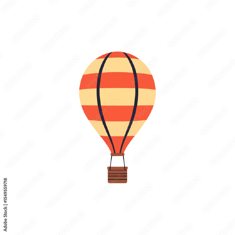 Fototapeta premium hot air balloon isolated on white