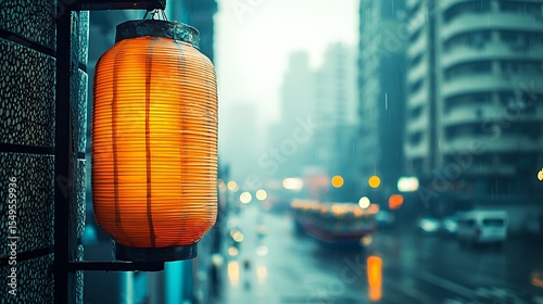 Nighttime street filled with softly glowing festival float under ambient lighting and lively nighttime atmosphere