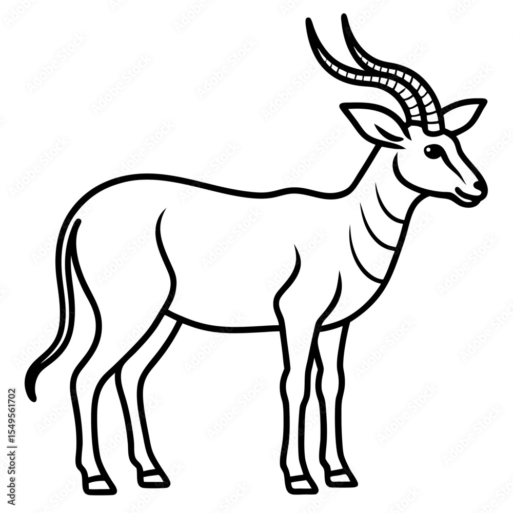 Obraz premium Minimal Saola Line Design