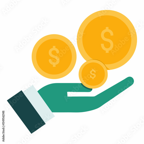 vector illustration of a dollar sign