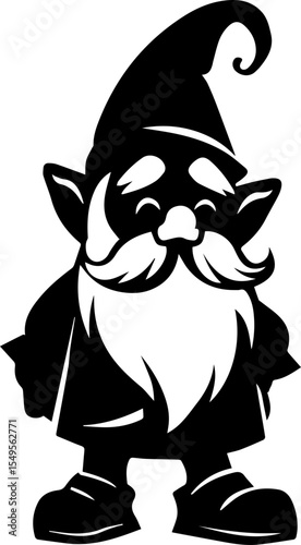 Fantasy Dwarf Warrior Vector Illustration 