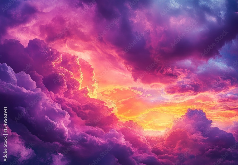 Fototapeta premium Dramatic sunset cloudscape