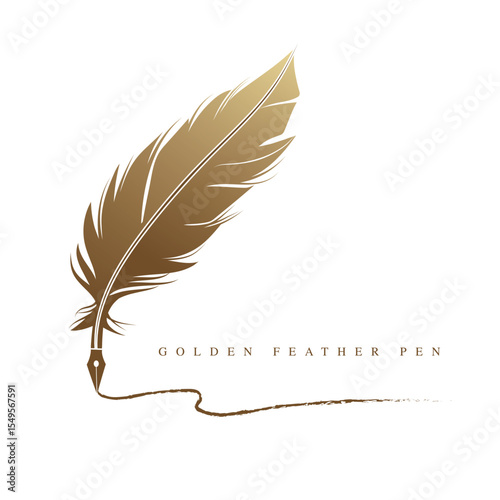 Golden Feather Pen.eps