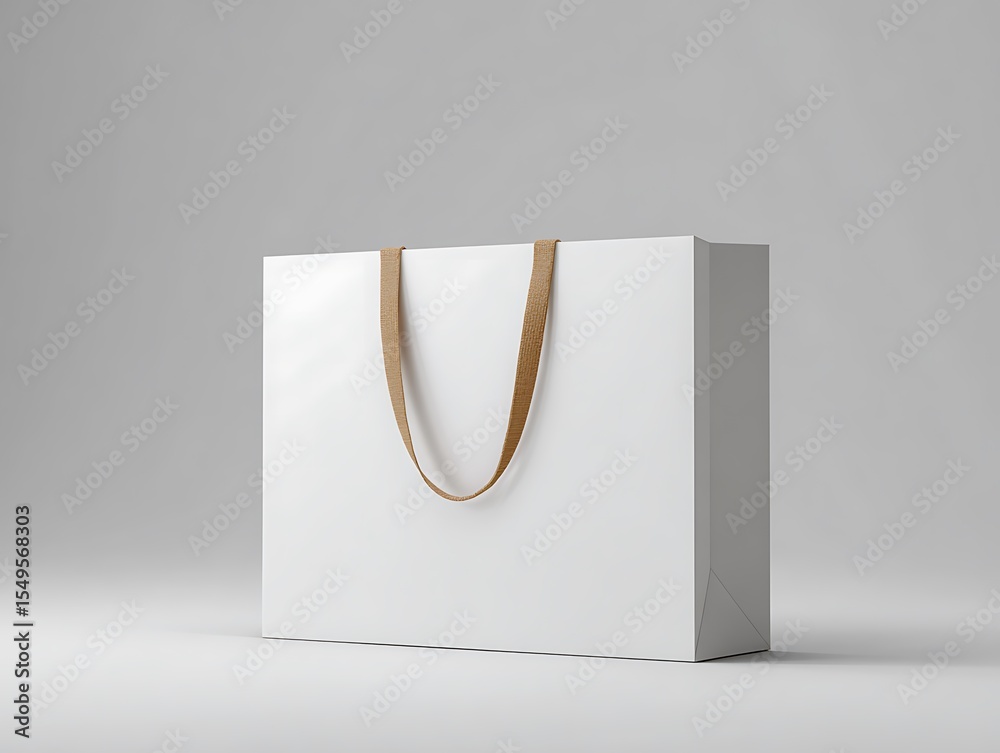 Mock Up Matte kraft black paper bag Shopping Sale