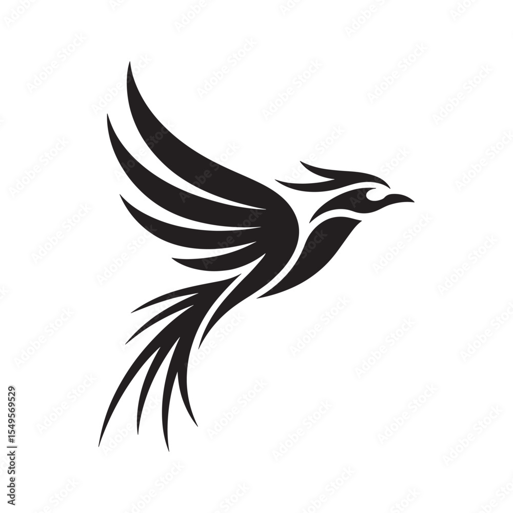 Fototapeta premium Unique bird logo Modern and minimalist vector and abstract logo