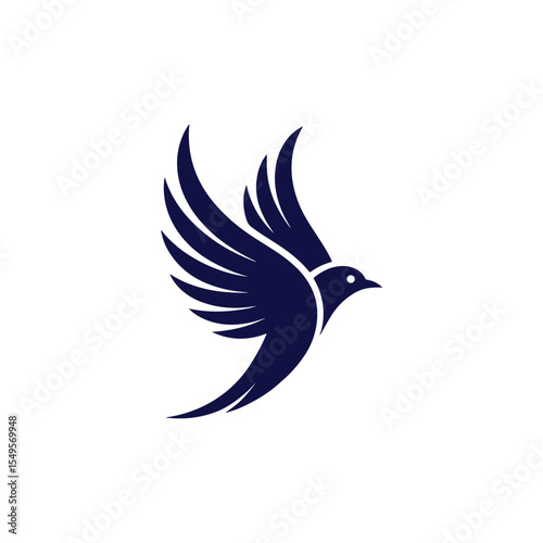 Unique bird logo Modern and minimalist vector and abstract logo