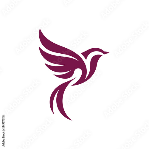 Unique bird logo Modern and minimalist vector and abstract logo