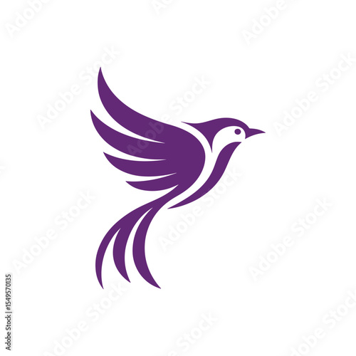 Unique bird logo Modern and minimalist vector and abstract logo