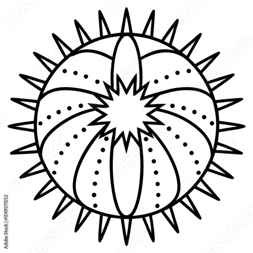 Minimal Sea Slug Line Art