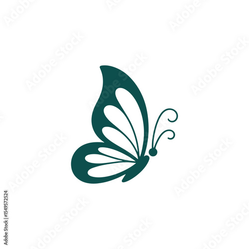 Unique butterfly logo Modern and minimalist vector and abstract logo