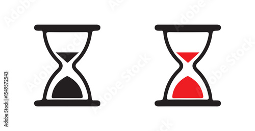 vector illustration of hourglass