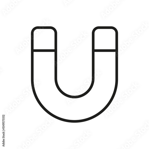 Talent Attraction Magnet Hiring Concept Icon Vector. Magnet Logo