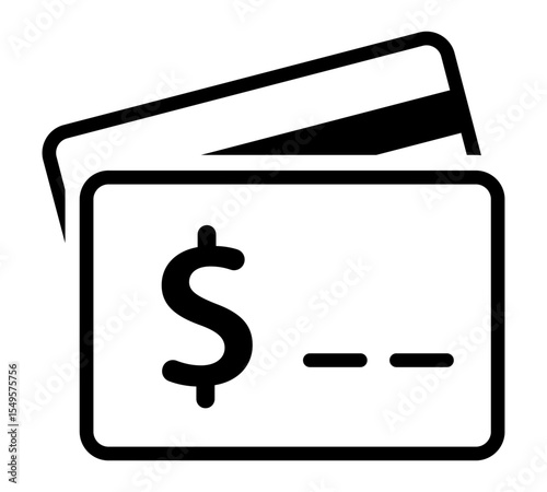Digital Finance: Clean, crisp, and minimalist depiction of a pair of credit cards, showcasing financial transaction tools.