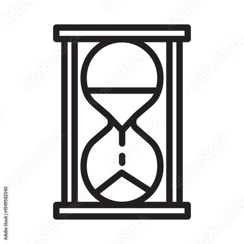 vector illustration of hourglass