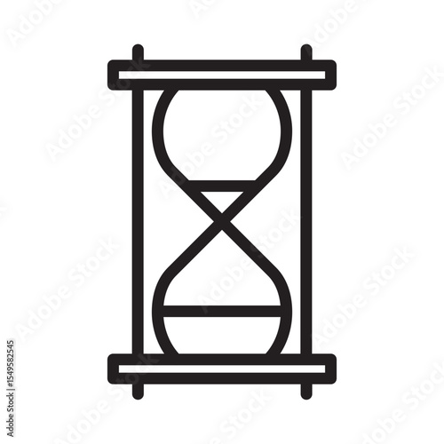 vector illustration of hourglass