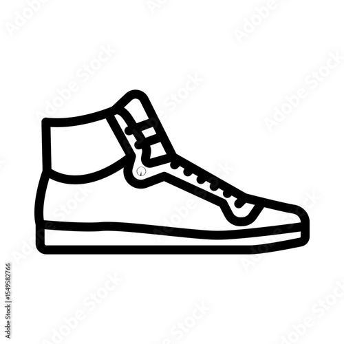 hand drawn illustration of a shoe