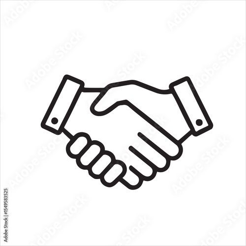 handshake vector icon