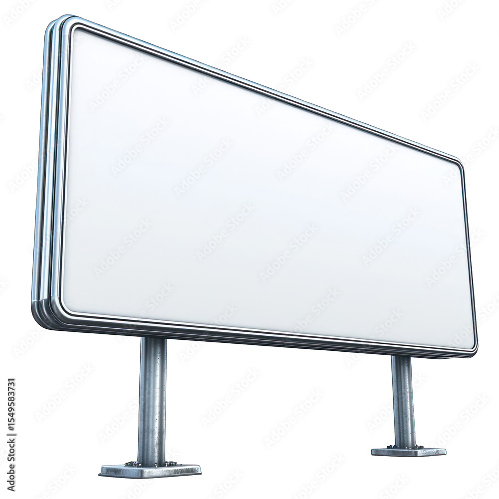 Obraz premium Blank billboard, angled perspective