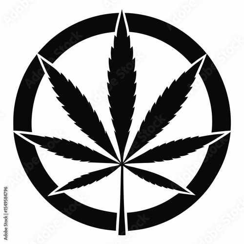 cannabis leaf vector