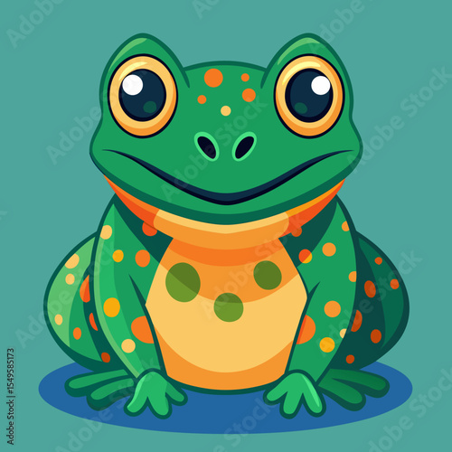 green frog cartoon