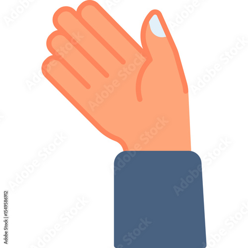 Good bye hand gesture vector icon. Hand gesture icon flat style. perfect use for logo, presentation, website, and more. modern icon design color style