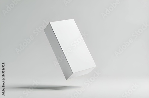 Floating empty white boxes mock up for cosmetic products, white blank packages in air. Branding, place for text, logo, design