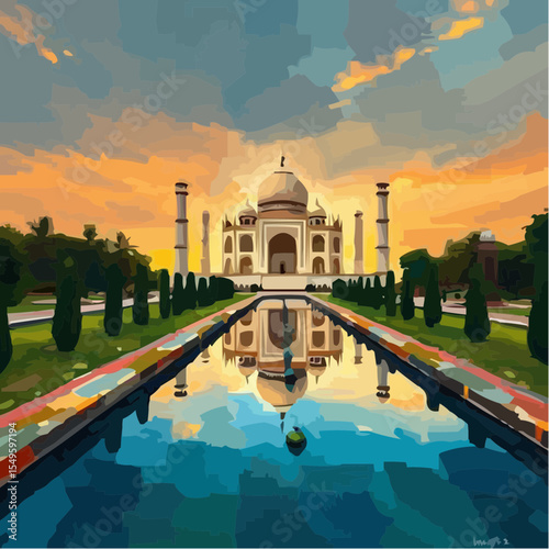 
digital art of the spectacular taj mahal 48