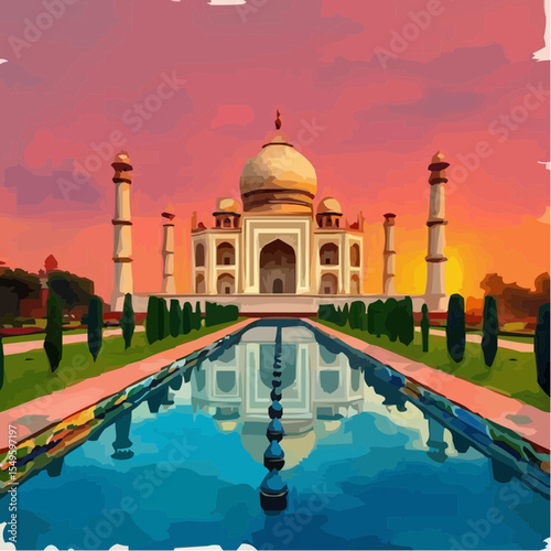 
digital art of the spectacular taj mahal 46
