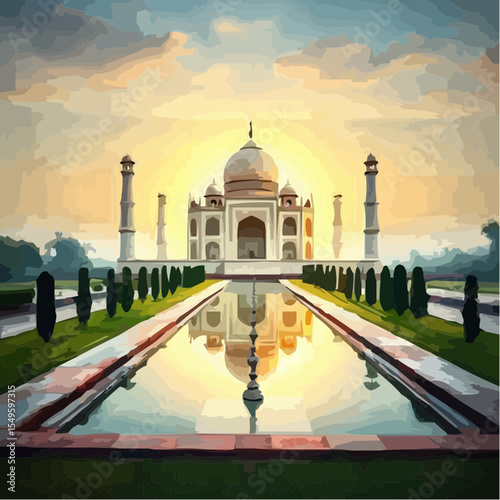 
digital art of the spectacular taj mahal 35