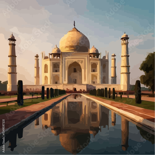 
digital art of the spectacular taj mahal 32