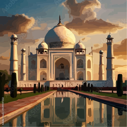
digital art of the spectacular taj mahal 31
