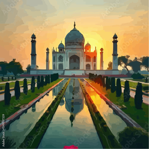 
digital art of the spectacular taj mahal 30
