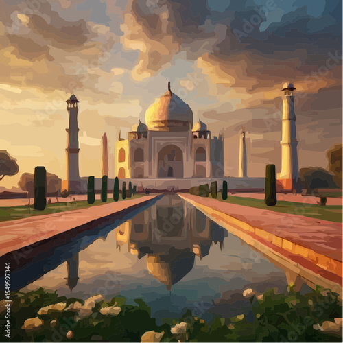 
digital art of the spectacular taj mahal 29