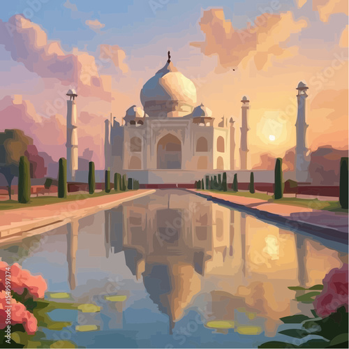 
digital art of the spectacular taj mahal 28