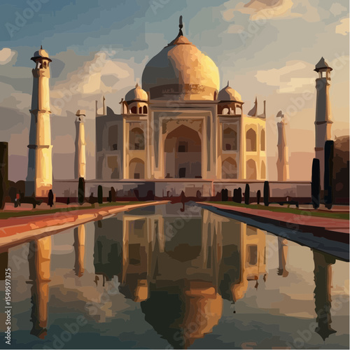 
digital art of the spectacular taj mahal 27