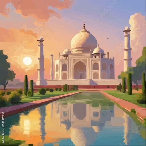 
digital art of the spectacular taj mahal 26